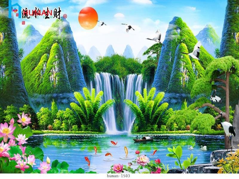 Tranh dán tường phong cảnh 004