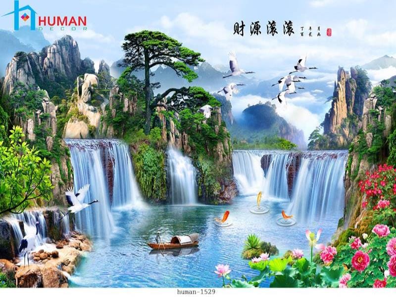 Tranh dán tường phong thủy 001