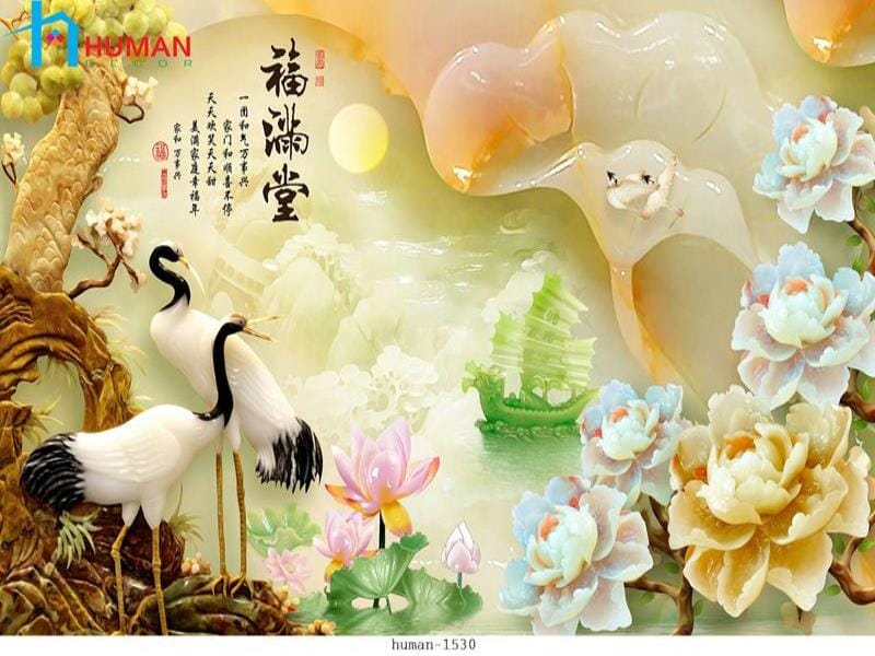 Tranh dán tường phong thủy 002