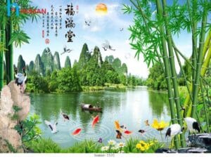 Tranh dán tường phong cảnh 002