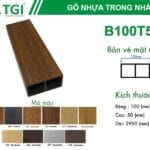 Tấm ốp nhựa lam sóng B100T5 - ảnh 1