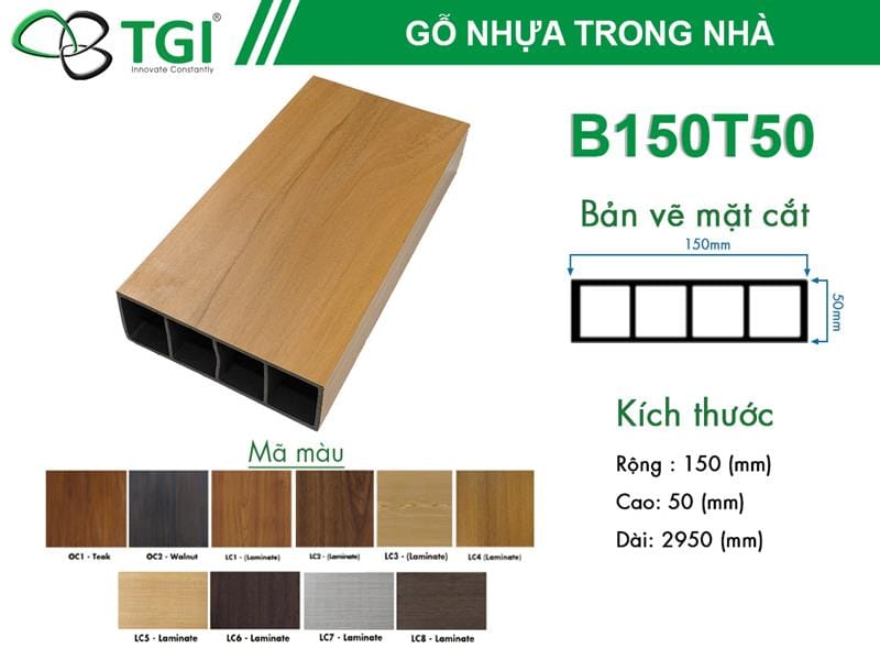 Tấm ốp nhựa lam sóng B105T5