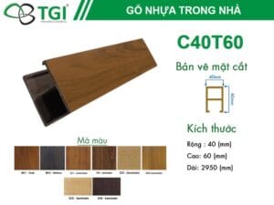 Tấm ốp nhựa lam sóng C40T60