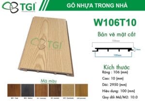 Tấm ốp nhựa lam sóng W106T10