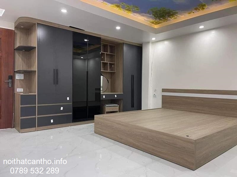 Giường đôi 1m6 x 2m TP001