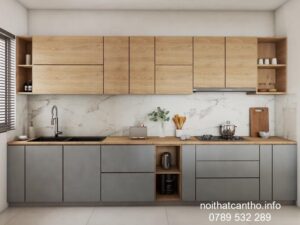 Tủ bếp Cần Thơ chữ I 007