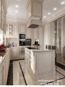 Tủ bếp Cần Thơ có bàn đảo 001