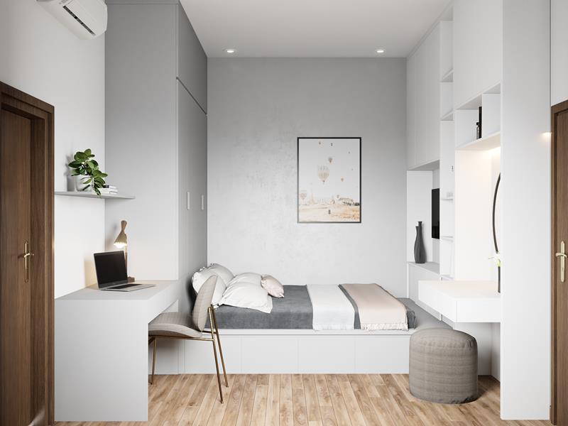 Cách bố trí nội thất phòng ngủ Cần Thơ 12m2 siêu đẹp
