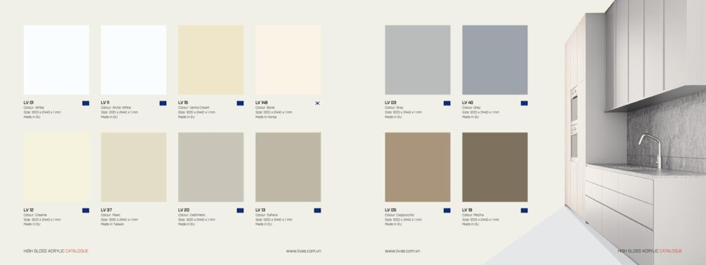 Acrylic Livas Chống trầy xước