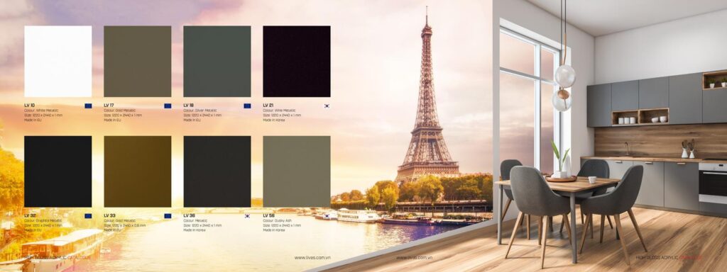 Acrylic Livas Chống trầy xước