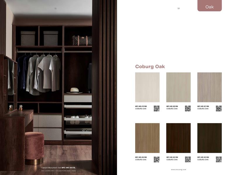 Catalogue MFC & MDF An Cường 2024