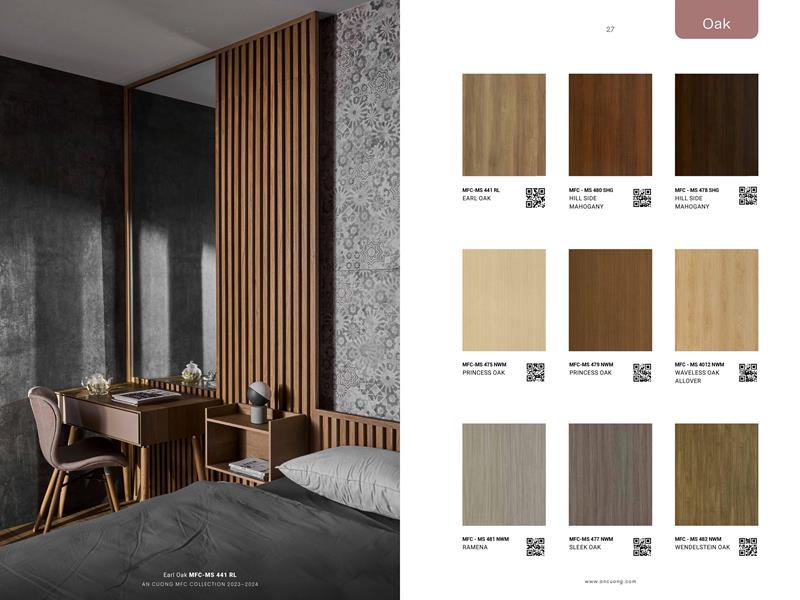 Catalogue MFC & MDF An Cường 2024